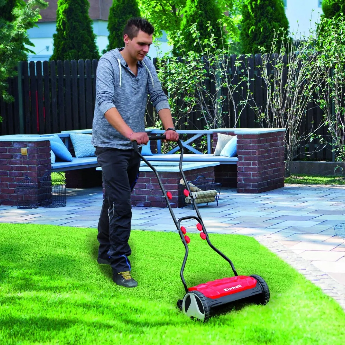 Einhell GE-HM 38 S Handgrasmaaier - 38cm - 26L