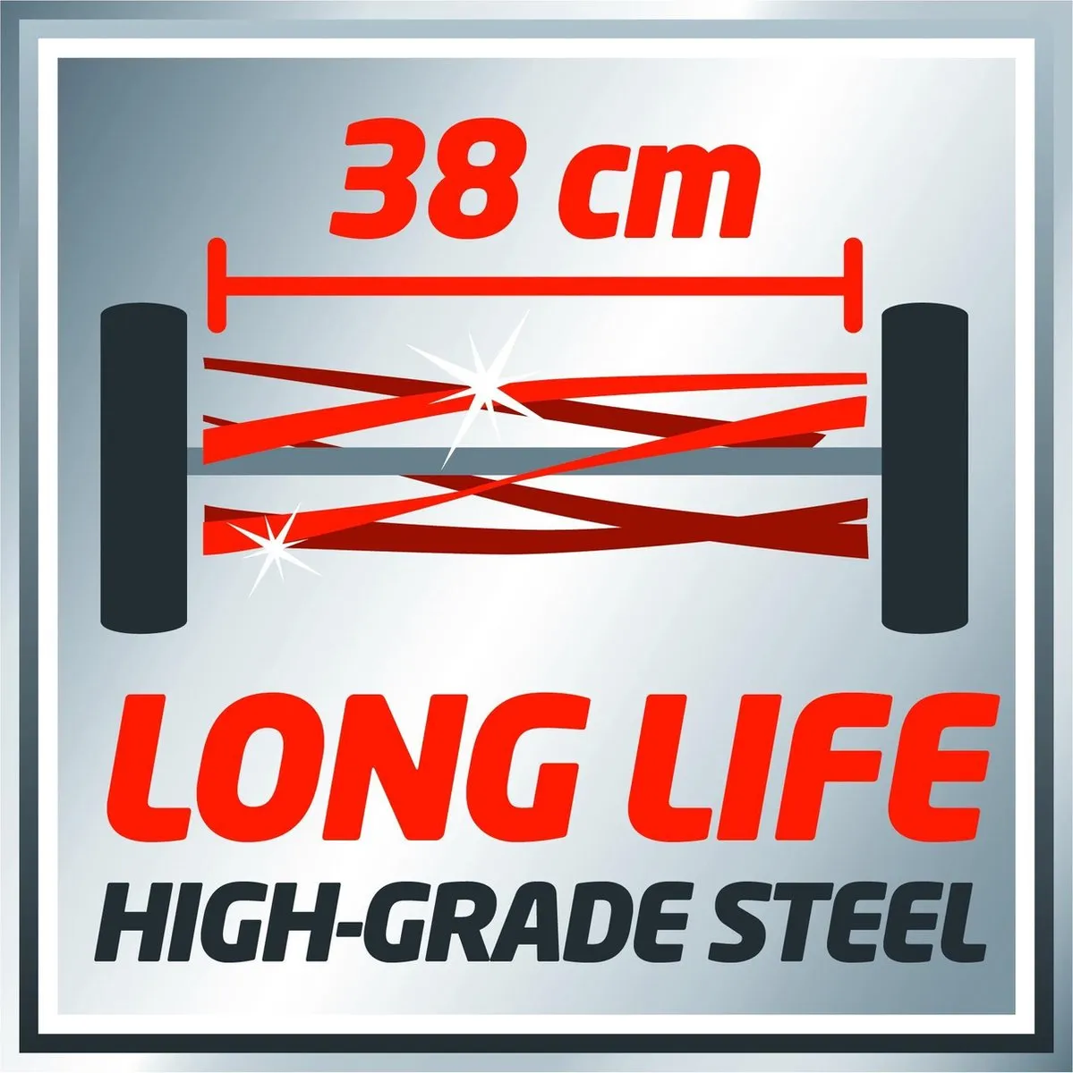 Einhell GE-HM 38 S Handgrasmaaier - 38cm - 26L