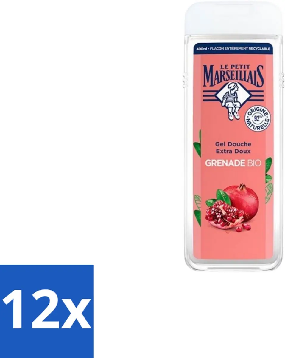 Le Petit Marseillais Douchegel Grenade Bio 400ml