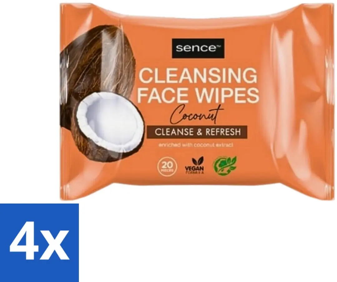 Sence Coconut Gezichtsreinigingsdoekjes 80ml