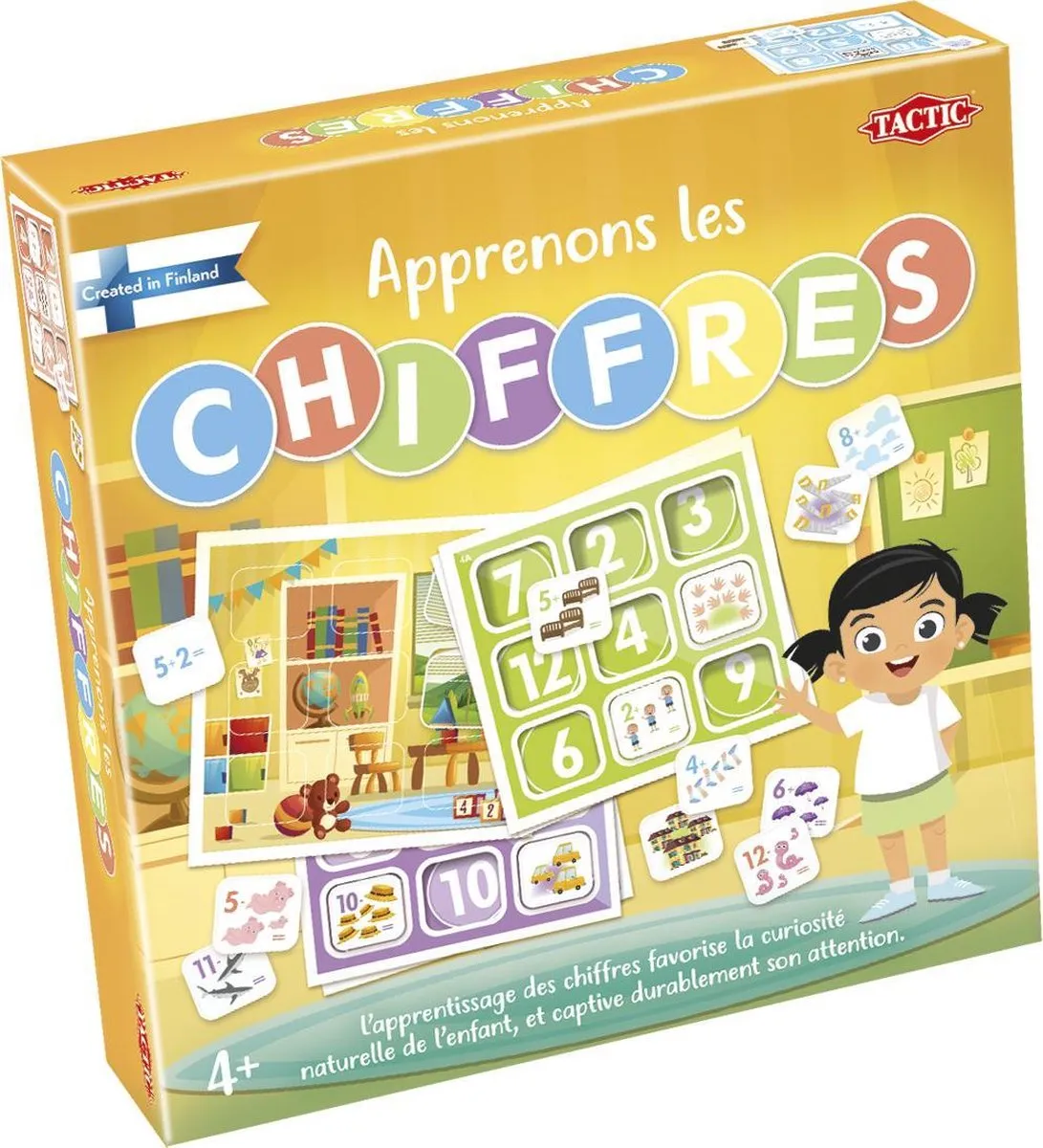 Tactic Apprenons Les Chiffres 58328 - Rekenpuzzel - Bont
