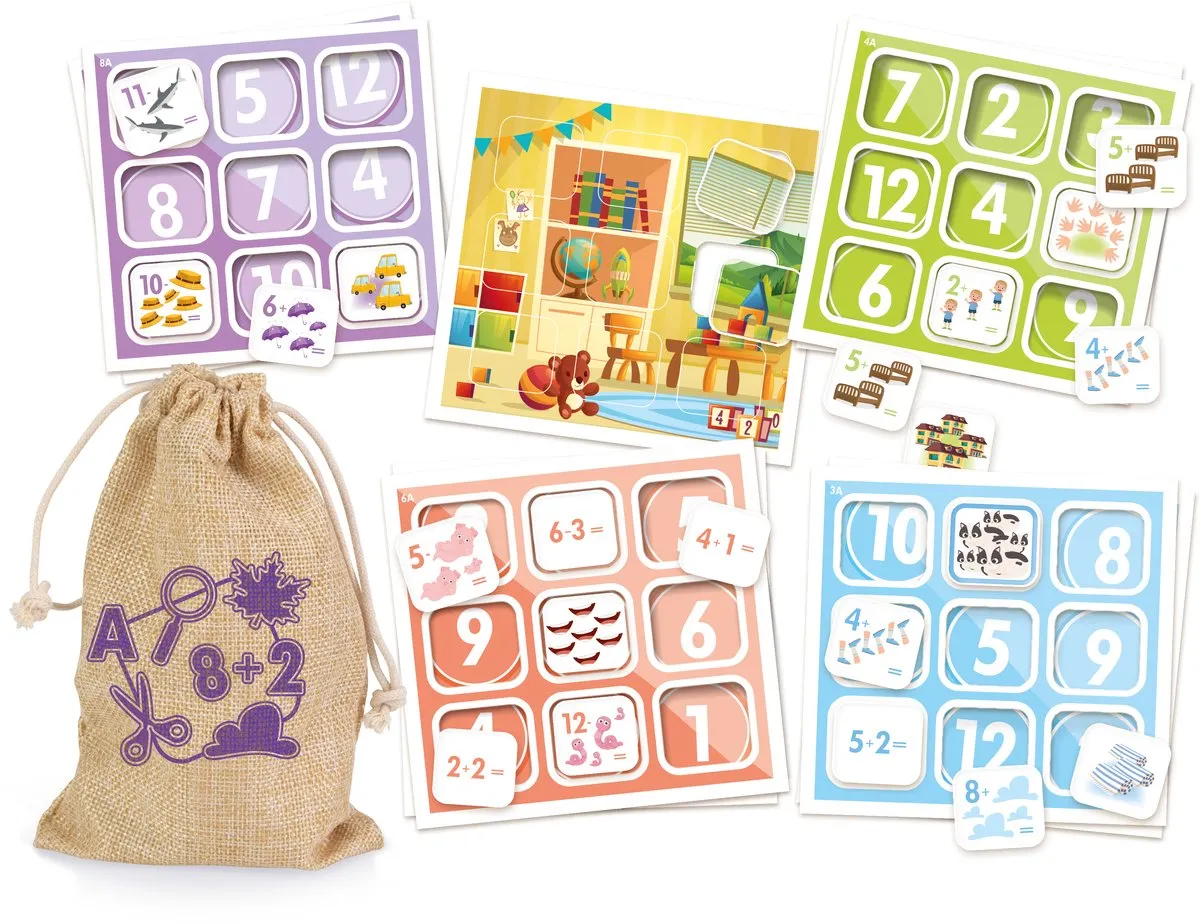 Tactic Apprenons Les Chiffres 58328 - Rekenpuzzel - Bont