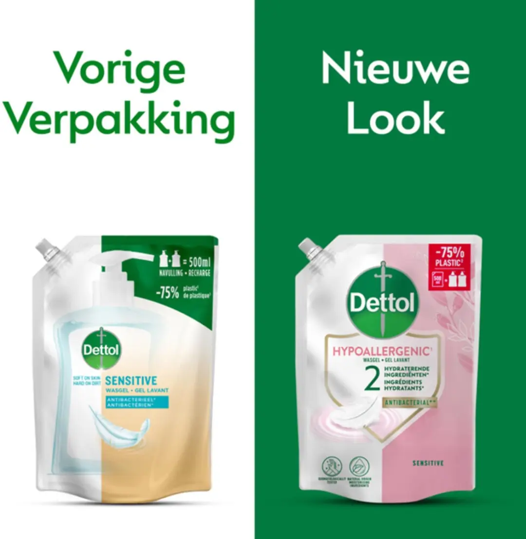 Dettol Handzeep Navulling 500ml - Hypoallergeen