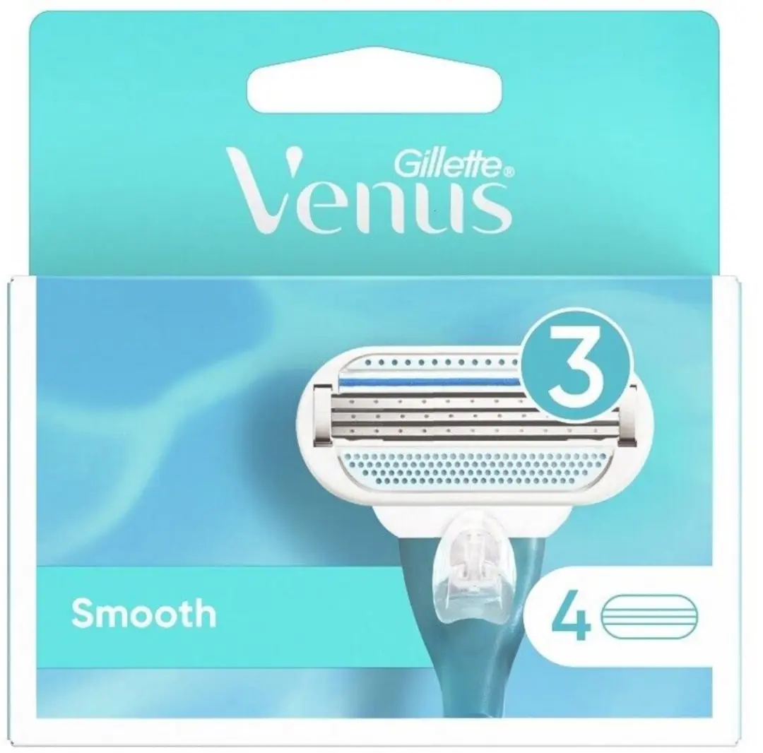 Gillette Venus Smooth Scheermesjes - 12 Stuks (3x4) - Blauw
