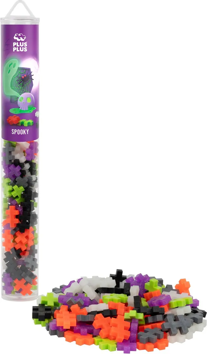 Plus-Plus Spooky Mix Bouwset 100 Stuks - Neon