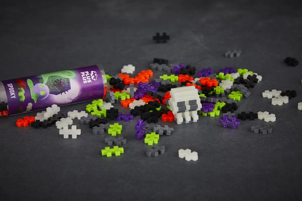 Plus-Plus Spooky Mix Bouwset 100 Stuks - Neon