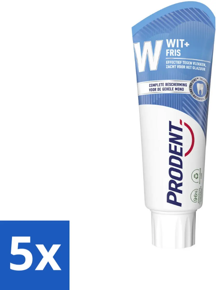 Prodent Tandpasta Wit + Fris Complete Bescherming 75ml