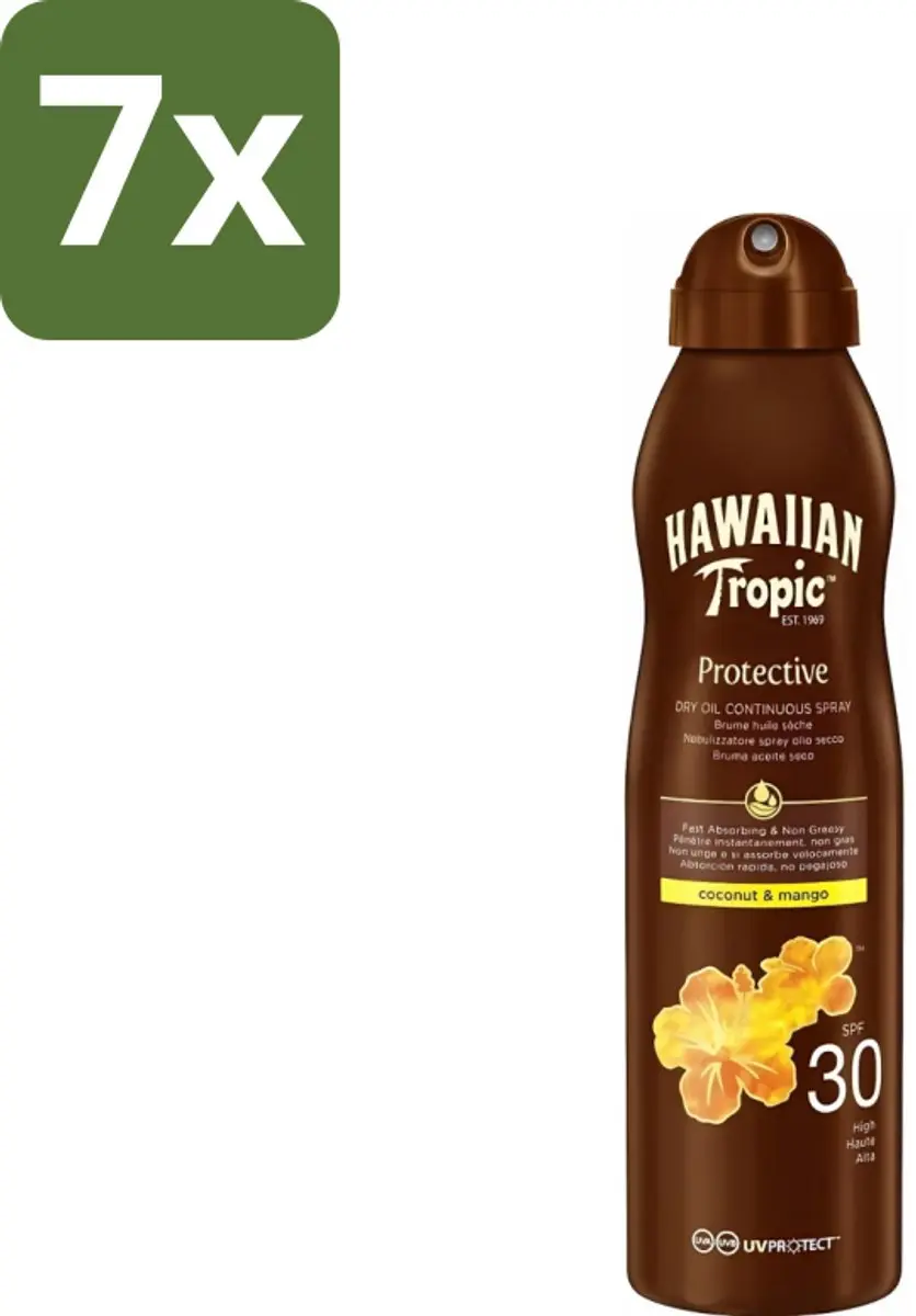 Hawaiian Tropic Island Glow Dry Oil Spray SPF 30