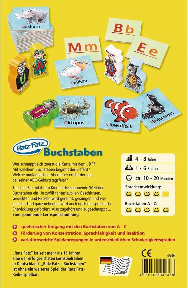 Haba Ratz-Fatz Letters - Geel