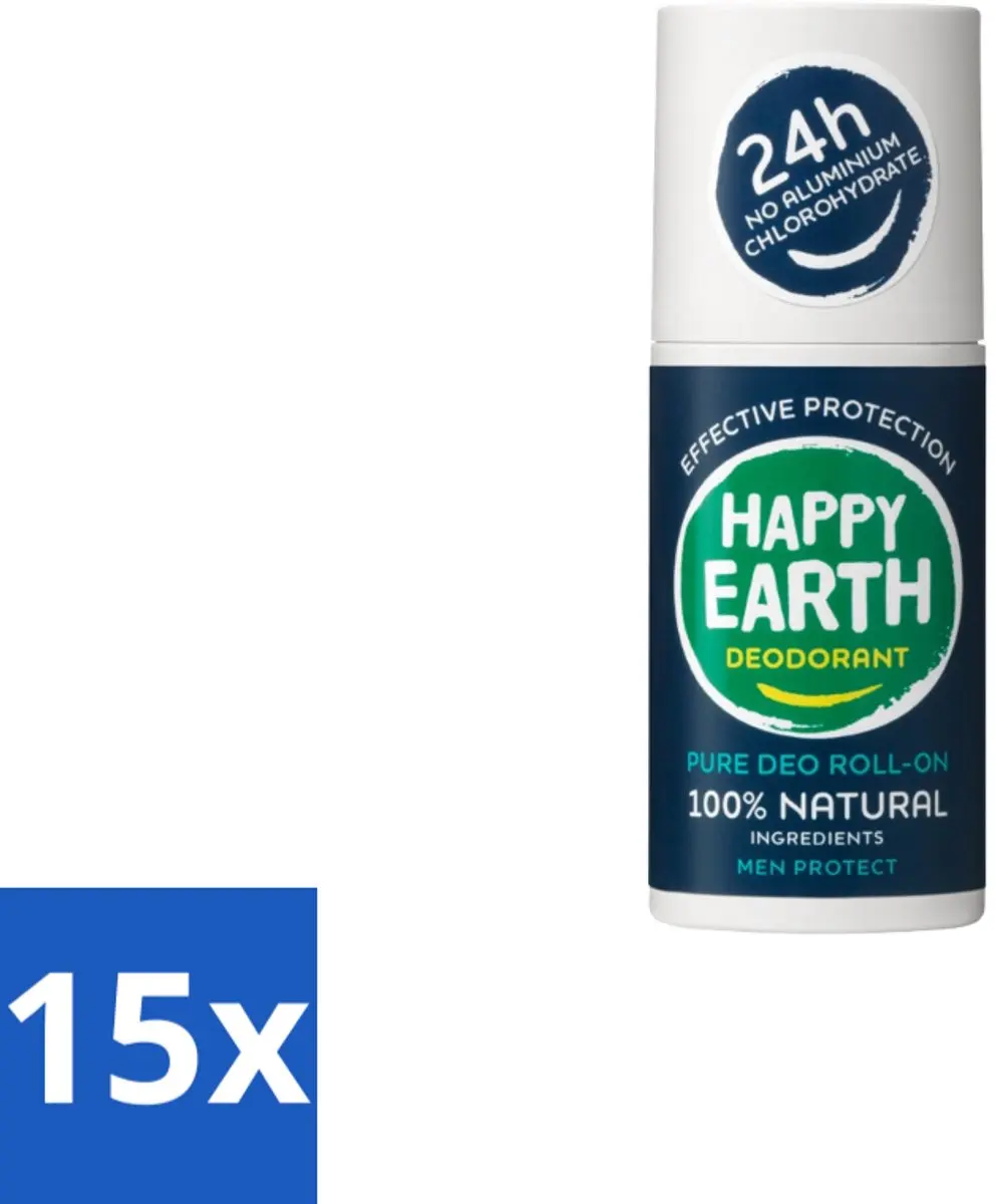 Happy Earth Men Protect Deodorant Roll-On 75ml