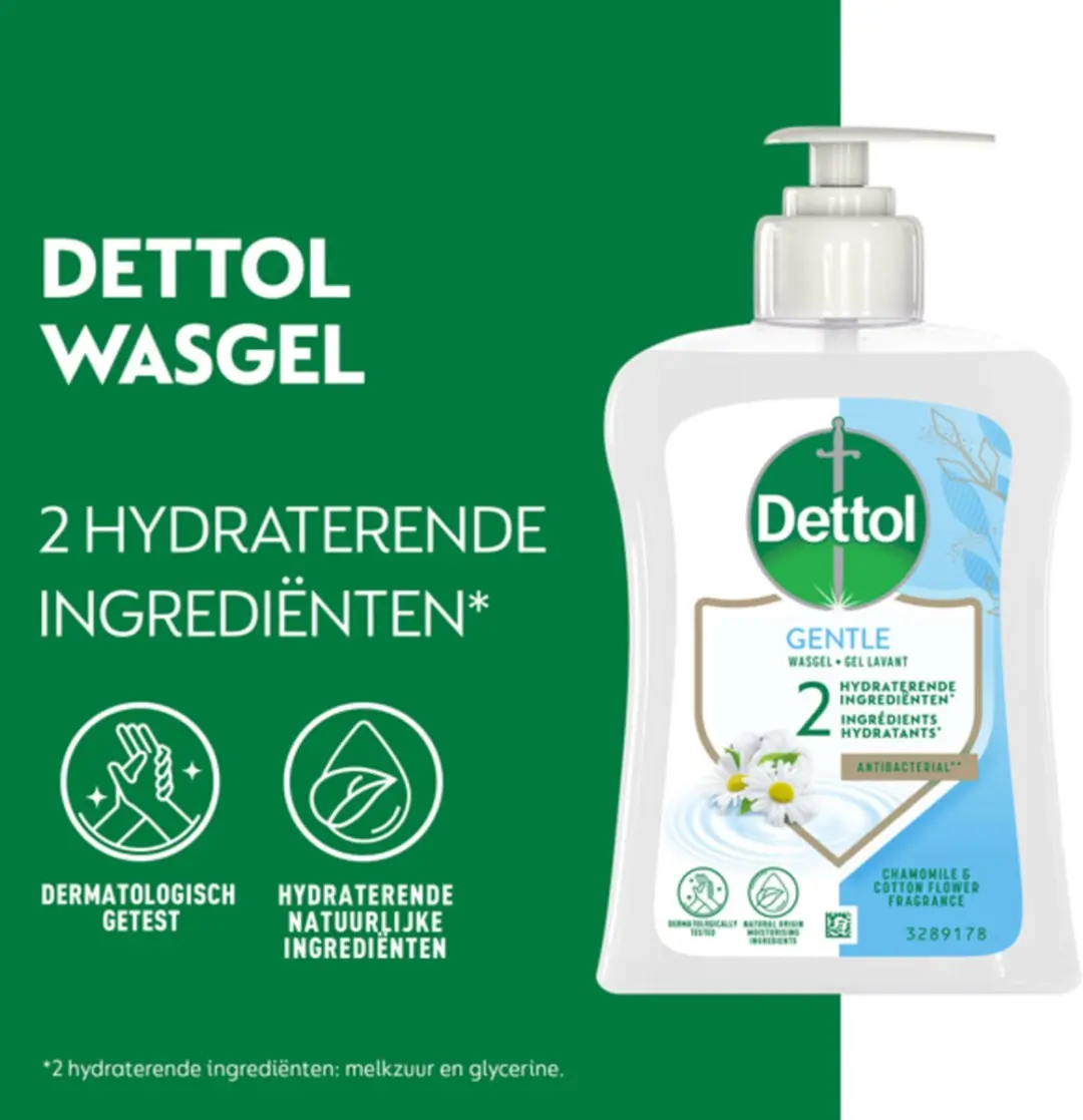 Dettol Handzeep Gentle Kamille & Katoenbloesem 250ml - 6 Stuks