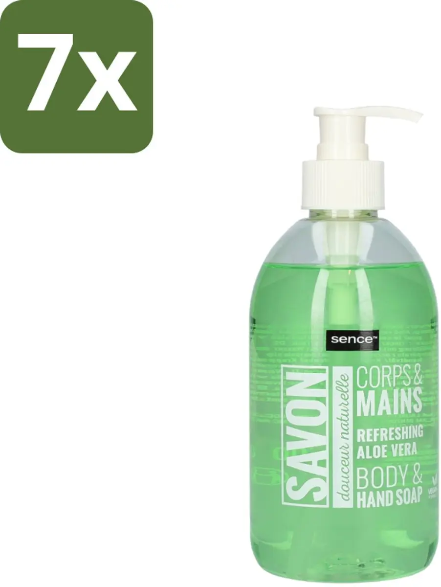 Sence Refreshing Aloe Vera Handzeep 500ml - 7 Stuks