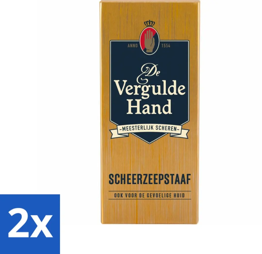 Vergulde Hand Scheerzeepstaaf 75g