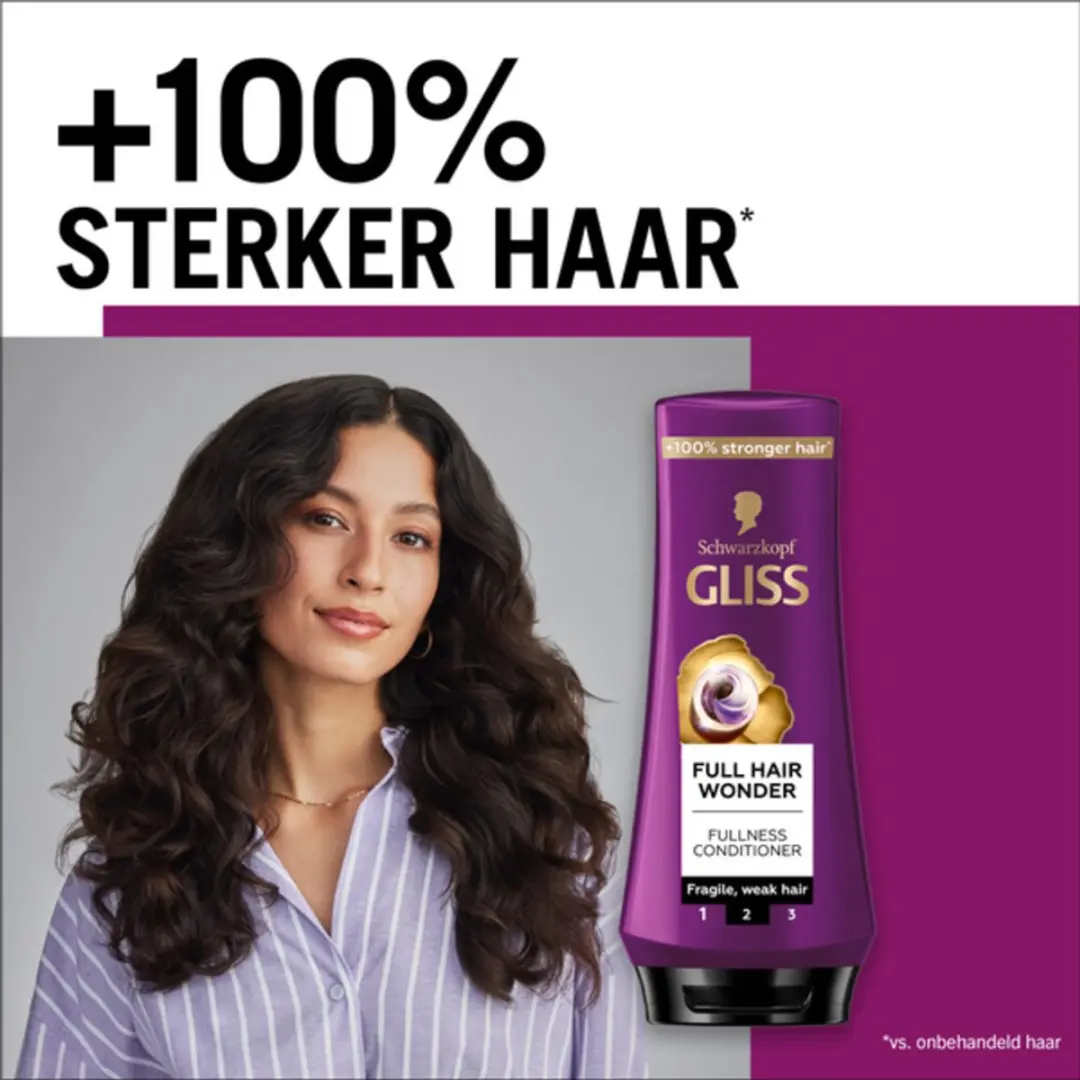 Gliss Conditioner Full Hair Wonder 200ml - 15 Stuks