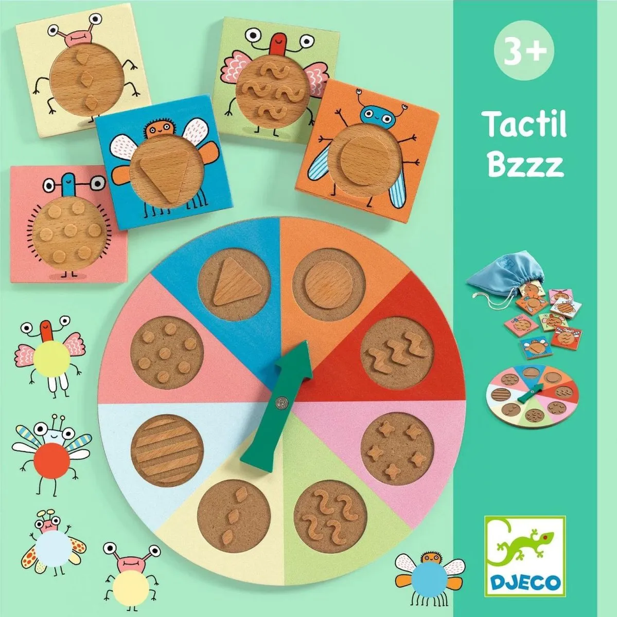 Djeco Tactilo Lotto Bzzzz - Meerkleurig