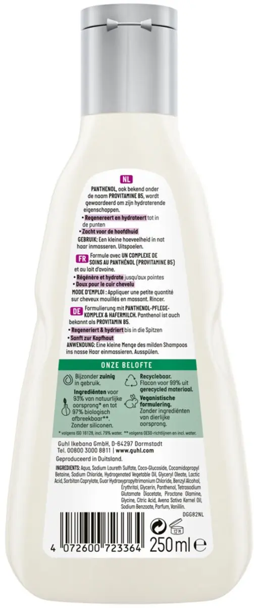 Guhl Panthenol+ Repair Shampoo 250ml - 15 Stuks