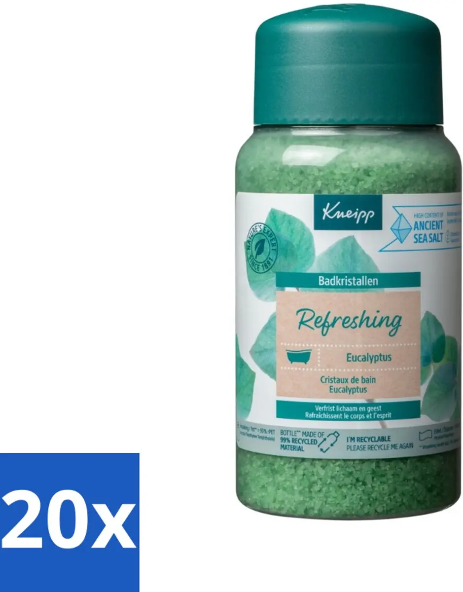 Kneipp Mint Eucalyptus Badkristallen 600g