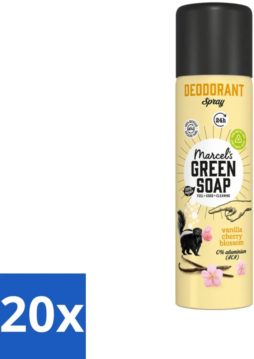 Marcel's Green Soap Deodorant Spray Vanilla & Cherryblossom 150ml