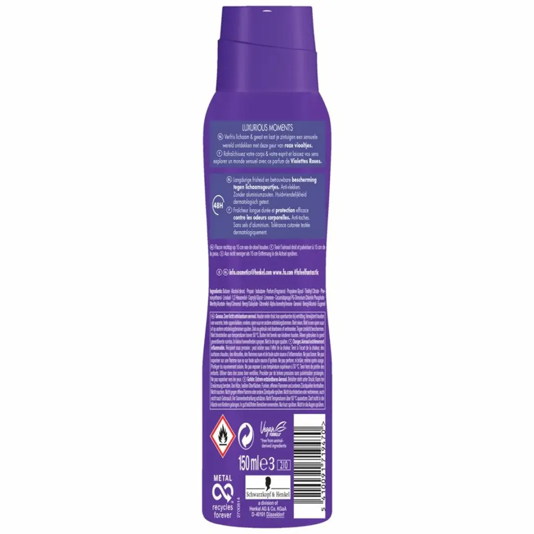 Fa Deodorant Spray Luxurious Viola 150ml - 2 Stuks