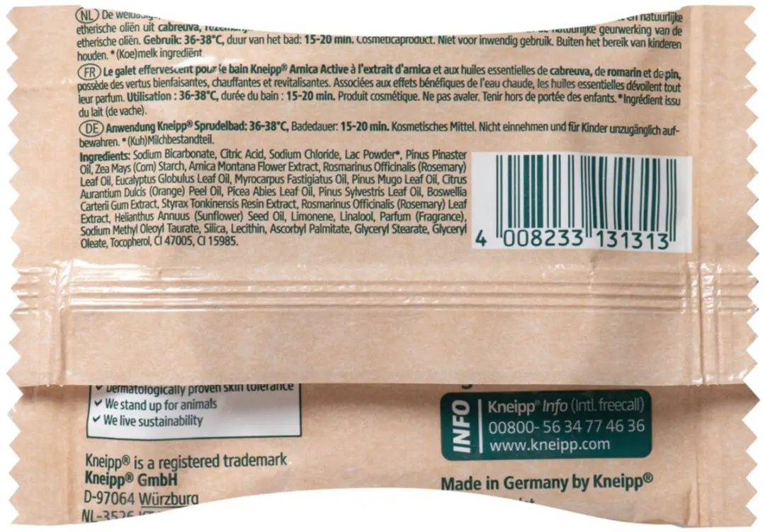 Kneipp Arnica Badbruistablet - 2 Stuks