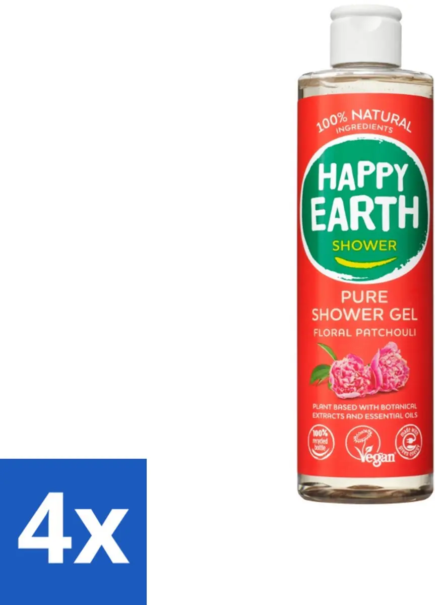 Happy Earth Douchegel Floral Patchouli 300ml