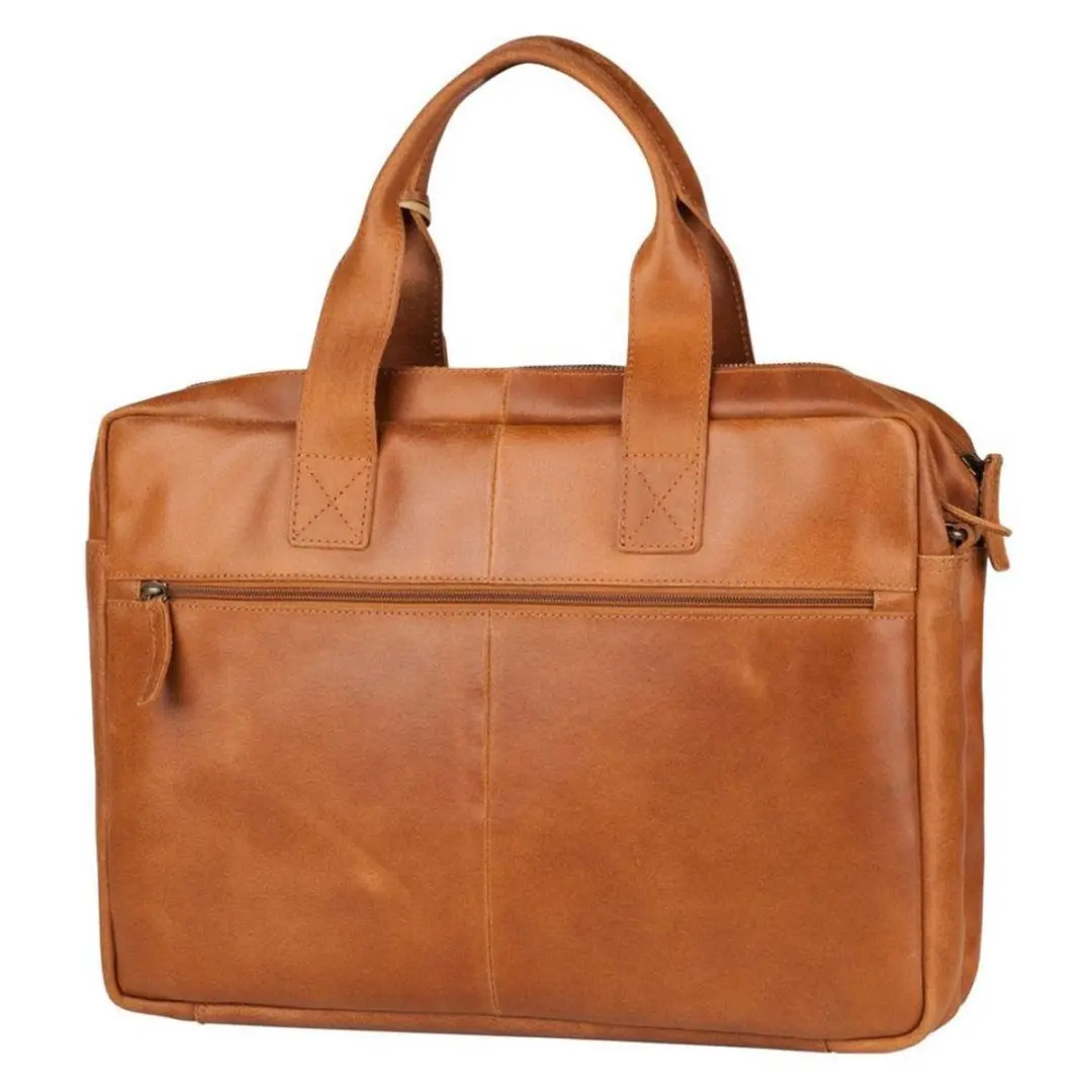 Burkely Vintage Jesse Laptoptas 14 inch - Cognac