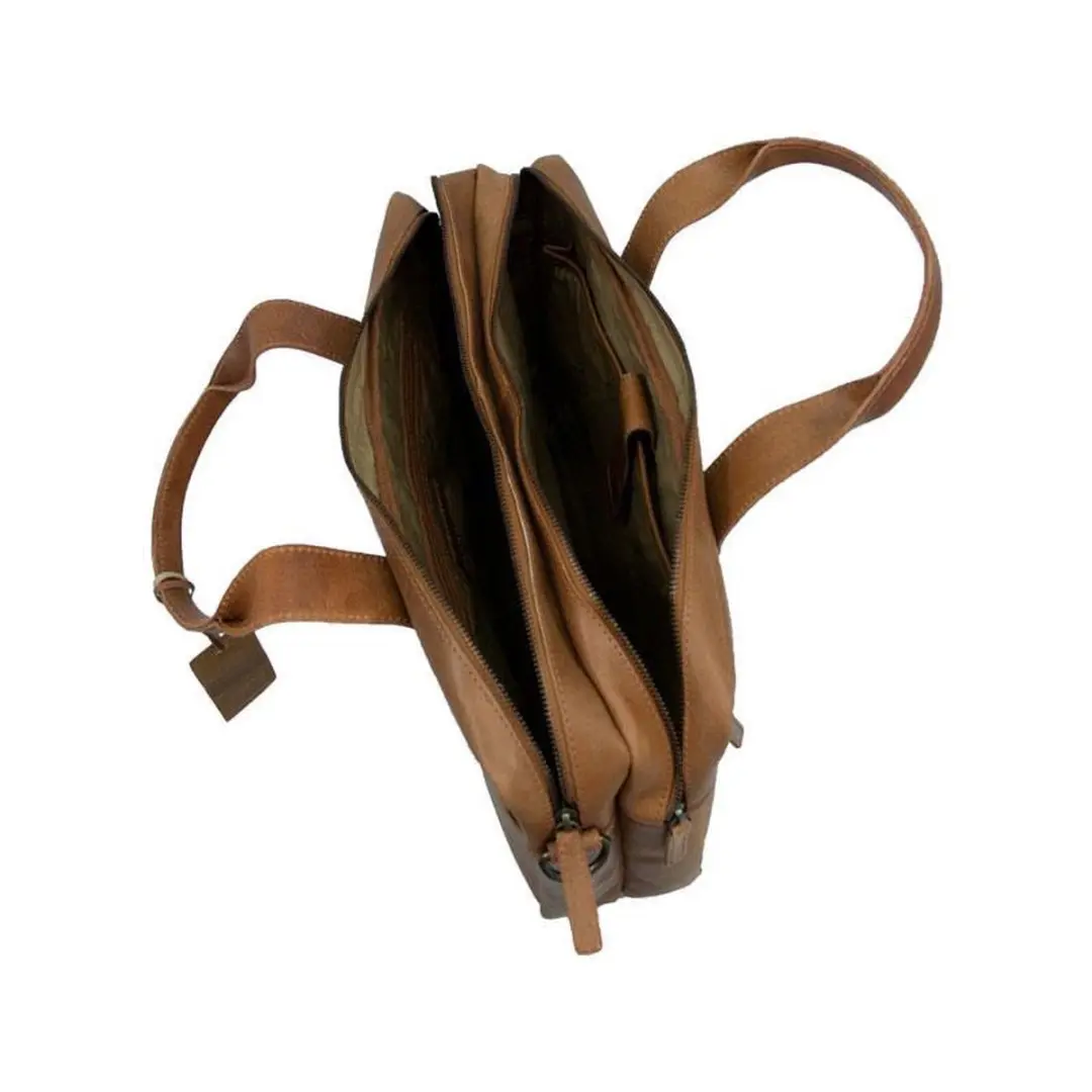 Burkely Vintage Jesse Laptoptas 14 inch - Cognac