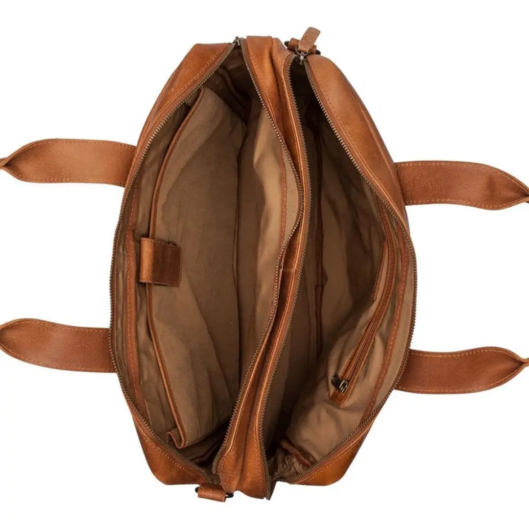 Burkely Vintage Jesse Laptoptas 14 inch - Cognac