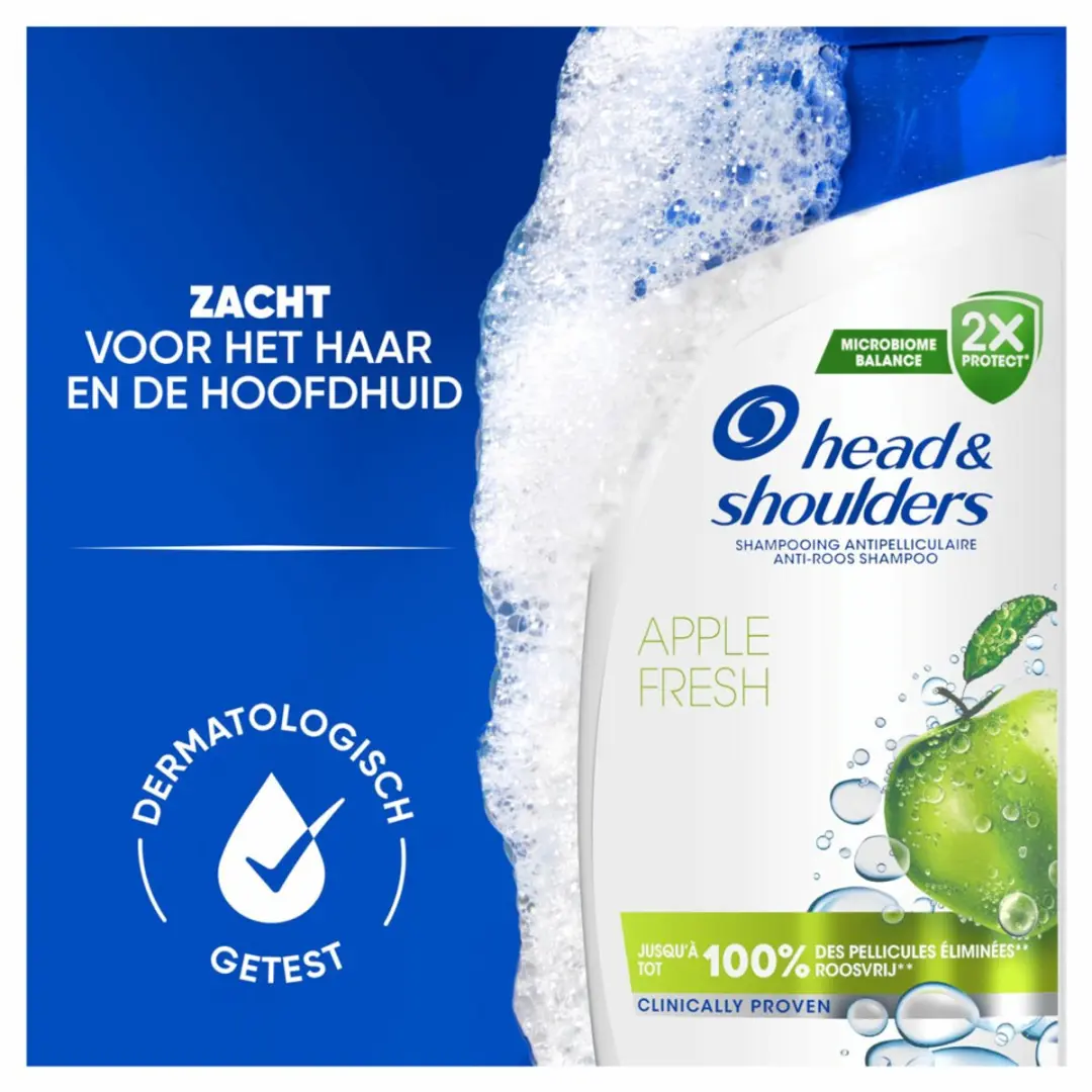 Head & Shoulders Shampoo 2-in-1 Apple Fresh 300ml - 20 Stuks