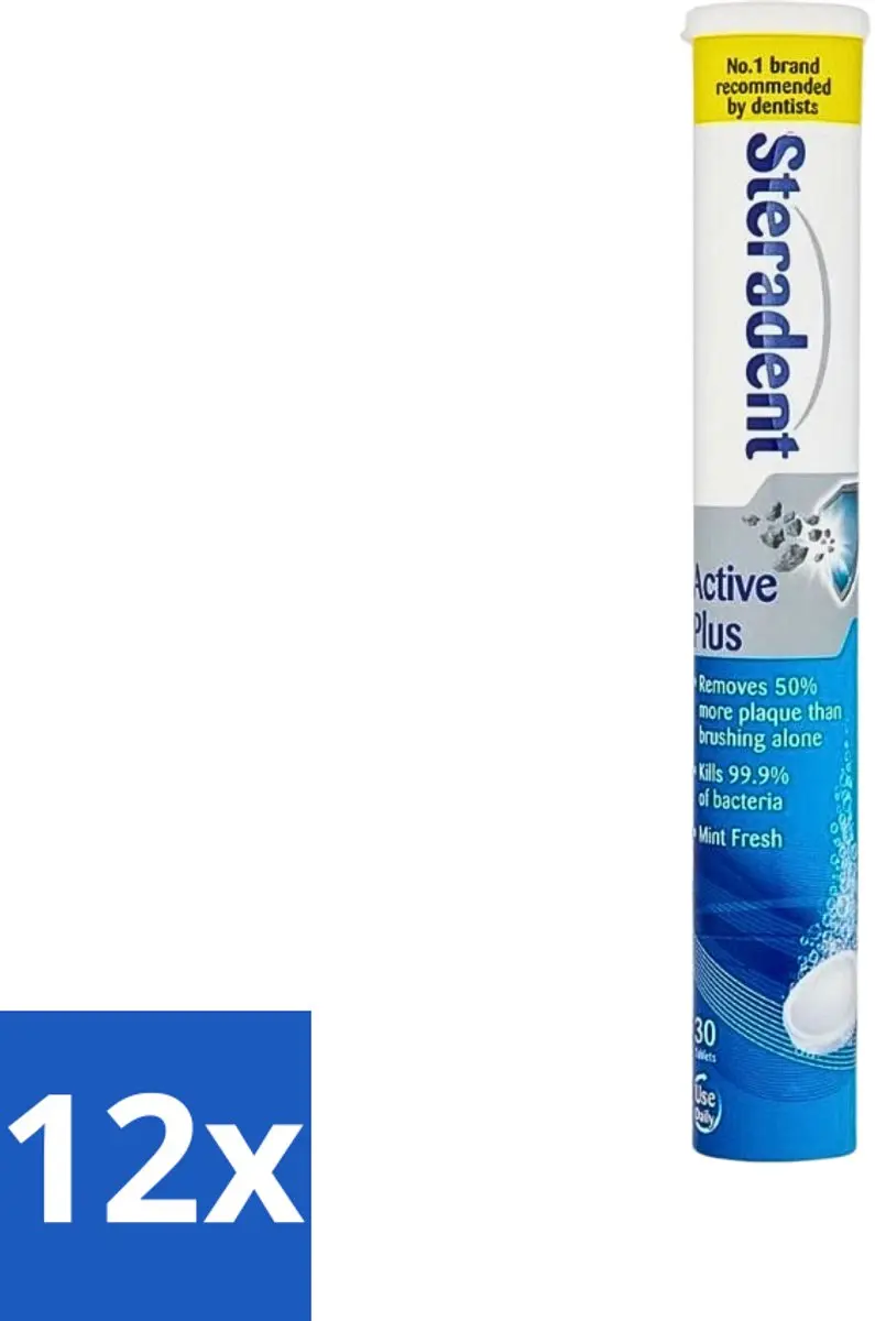 Steradent Active Plus Reinigingstabletten 30 Stuks