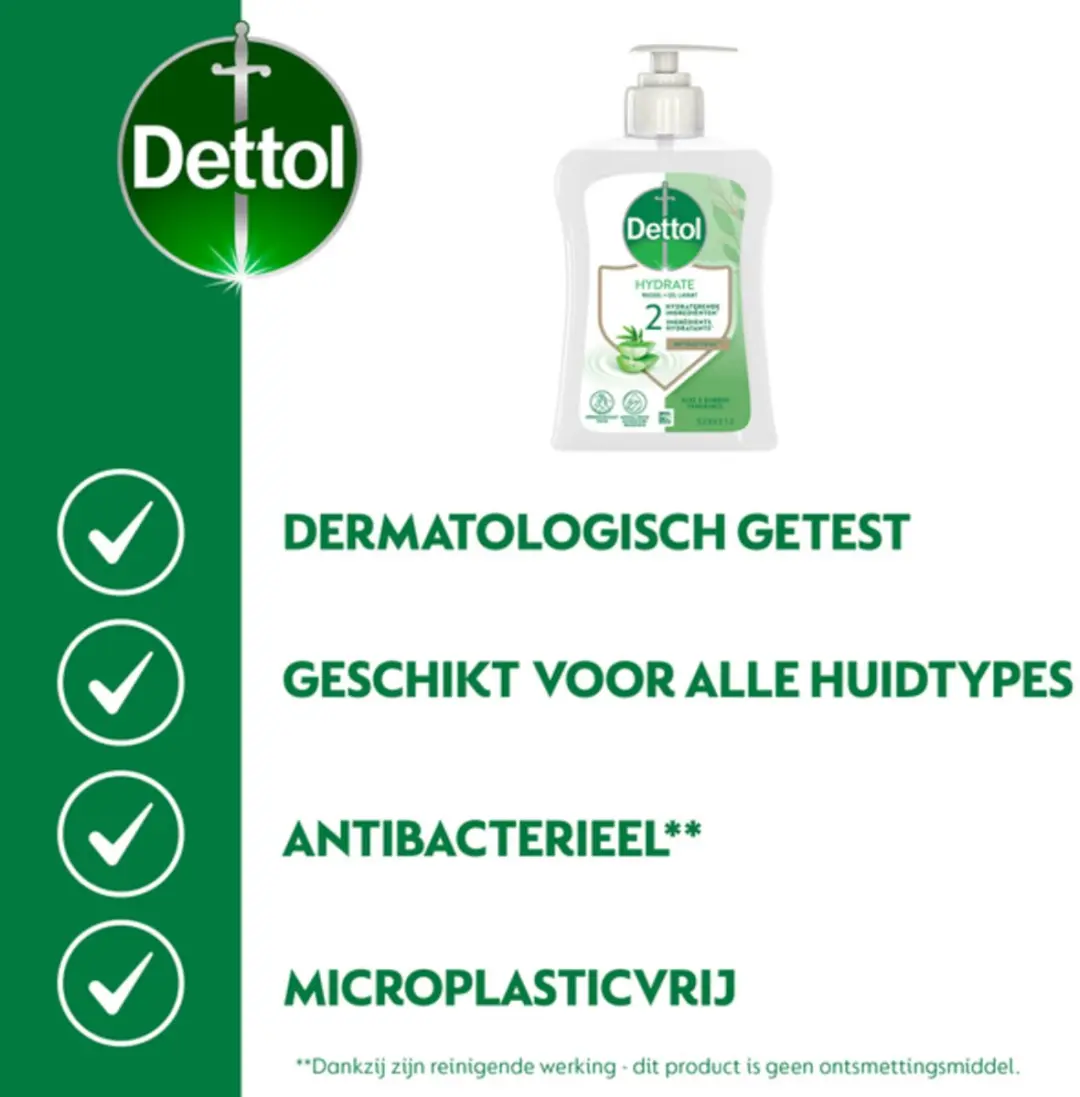 Dettol Handzeep Aloë Vera 250ml - 6 Stuks