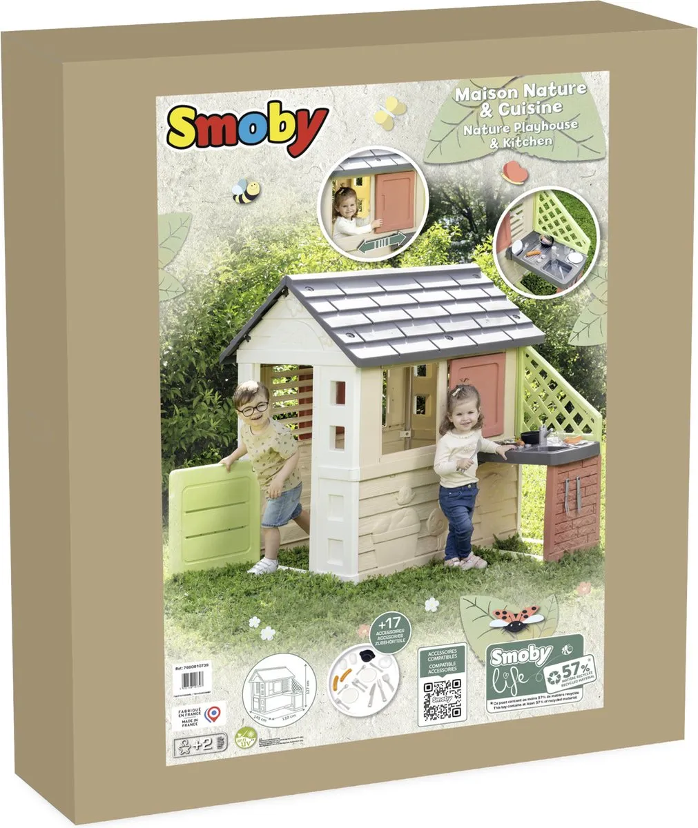 Smoby Nature Playhouse met Keuken 7600810739 - Speelhuis - afbeelding 6 van 6