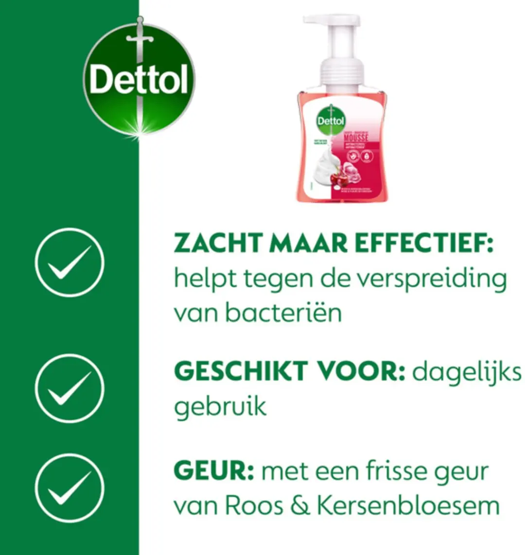 Dettol Rozen & Kersenbloesem Handzeep - 250ml - 15 Stuks