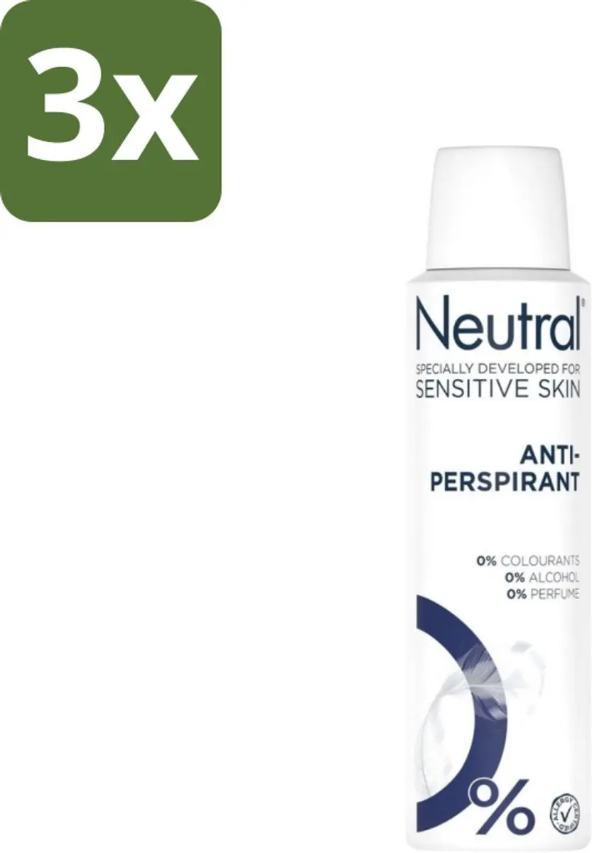 Neutral Deodorant Spray Anti-perspirant Gevoelige Huid 450ml