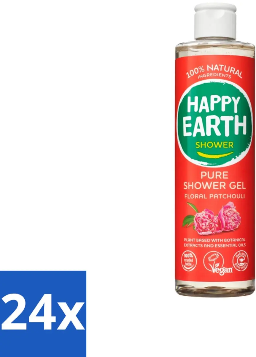 Happy Earth Douchegel Floral Patchouli 300ml