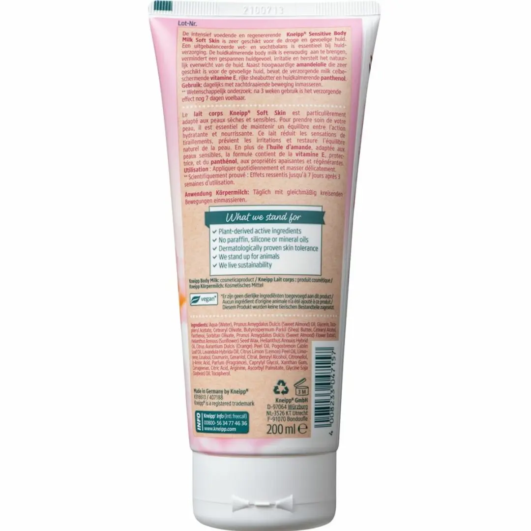 Kneipp Soft Skin Bodylotion Amandelbloesem 200ml - 4 Stuks