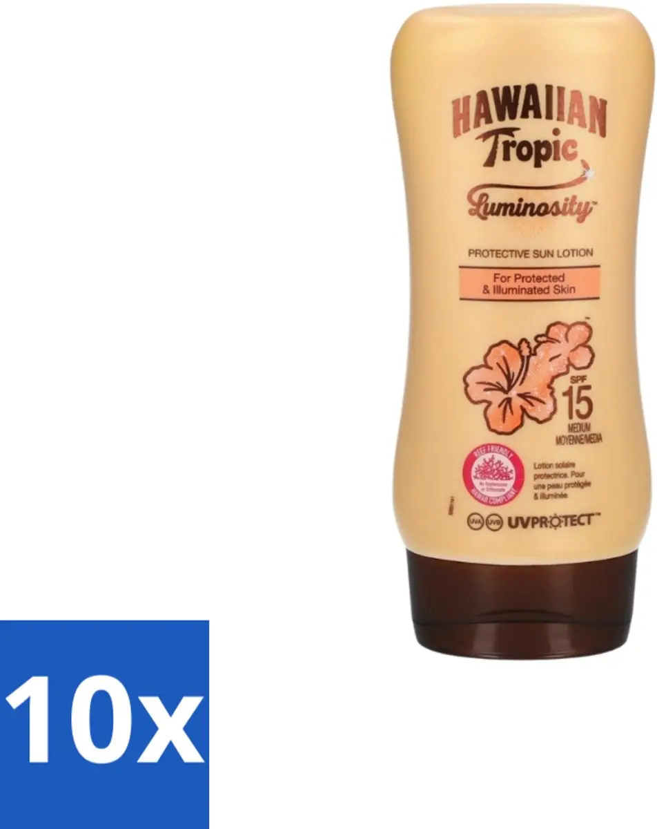 Hawaiian Tropic Luminosity Medium SPF15 Zonnebrandlotion 180ml