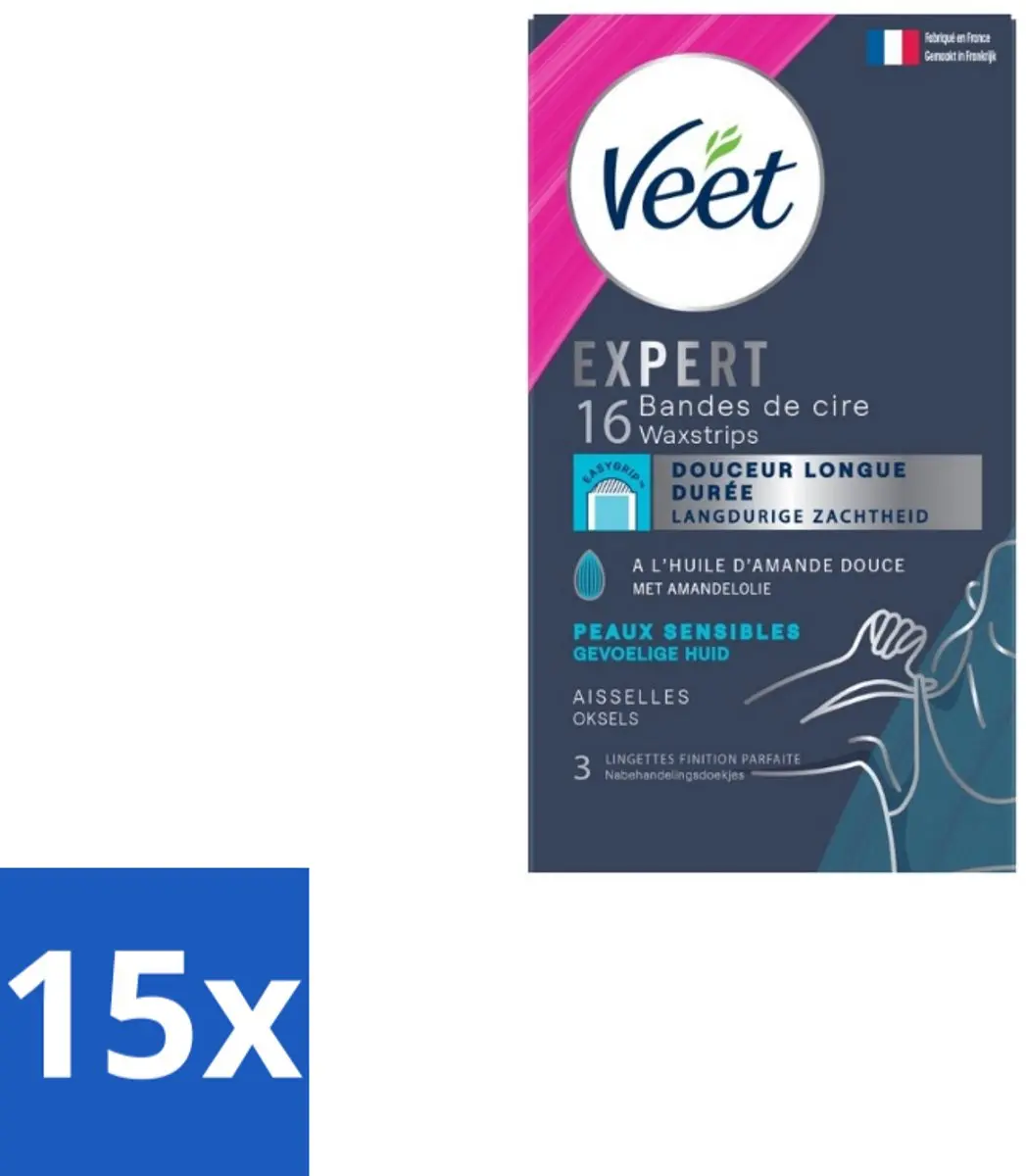 Veet Expert Gevoelige Huid Ontharingsstrips Oksels