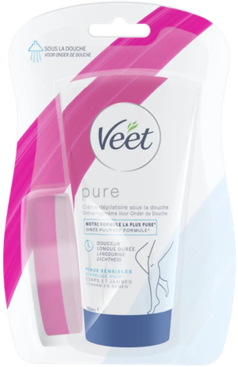 Veet Ontharingscrème Gevoelige Huid In Douche 150ml - 5 Stuks