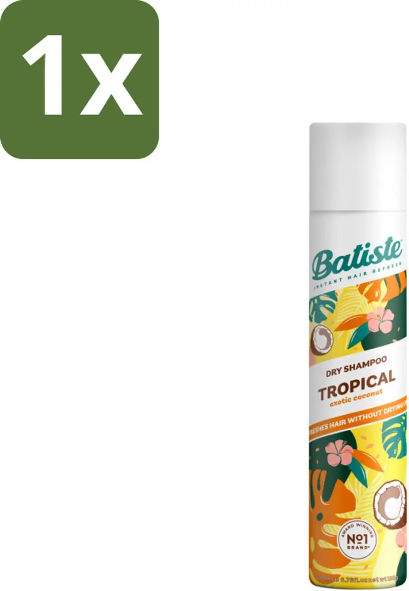 Batiste Droogshampoo Tropische Geur 200ml