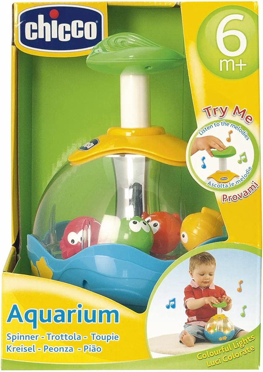 Chicco Aquarium Draaitol - Blauw - 2x AA - afbeelding 2 van 6