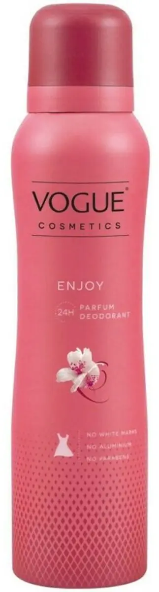 Vogue Enjoy Deodorant Spray 150ml - 24 Stuks - Mandarijn/Jasmijn