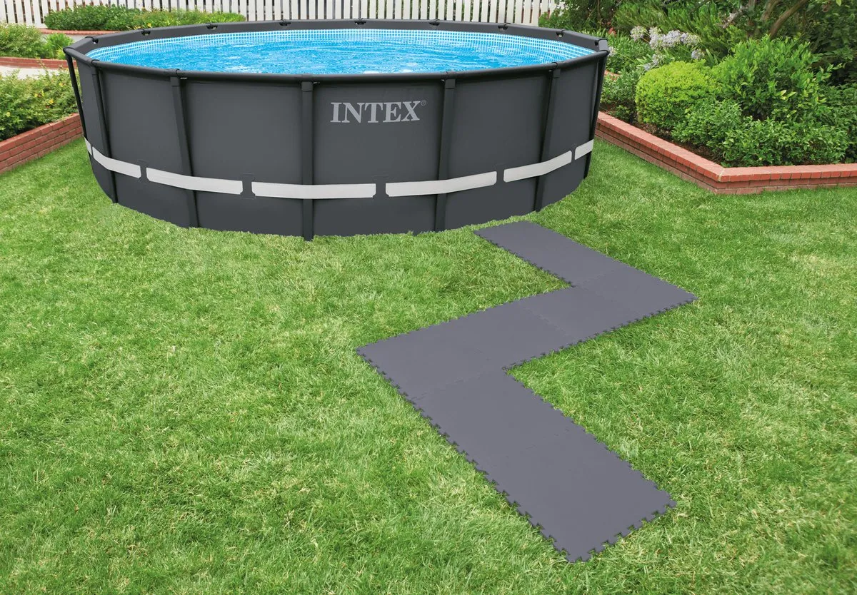 Intex Vloertegels 50x50cm - 8 Stuks - Grijs