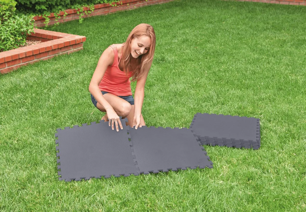 Intex Vloertegels 50x50cm - 8 Stuks - Grijs