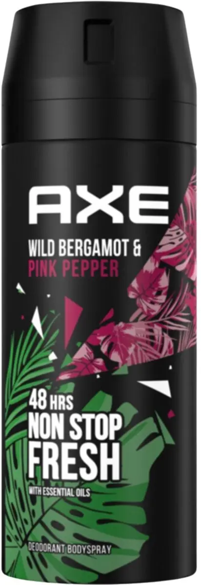 Axe Wild Bergamot & Pink Pepper Bodyspray 300ml - 2 Stuks