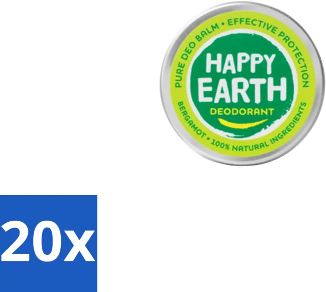 Happy Earth Bergamot Deodorant Balm 45g