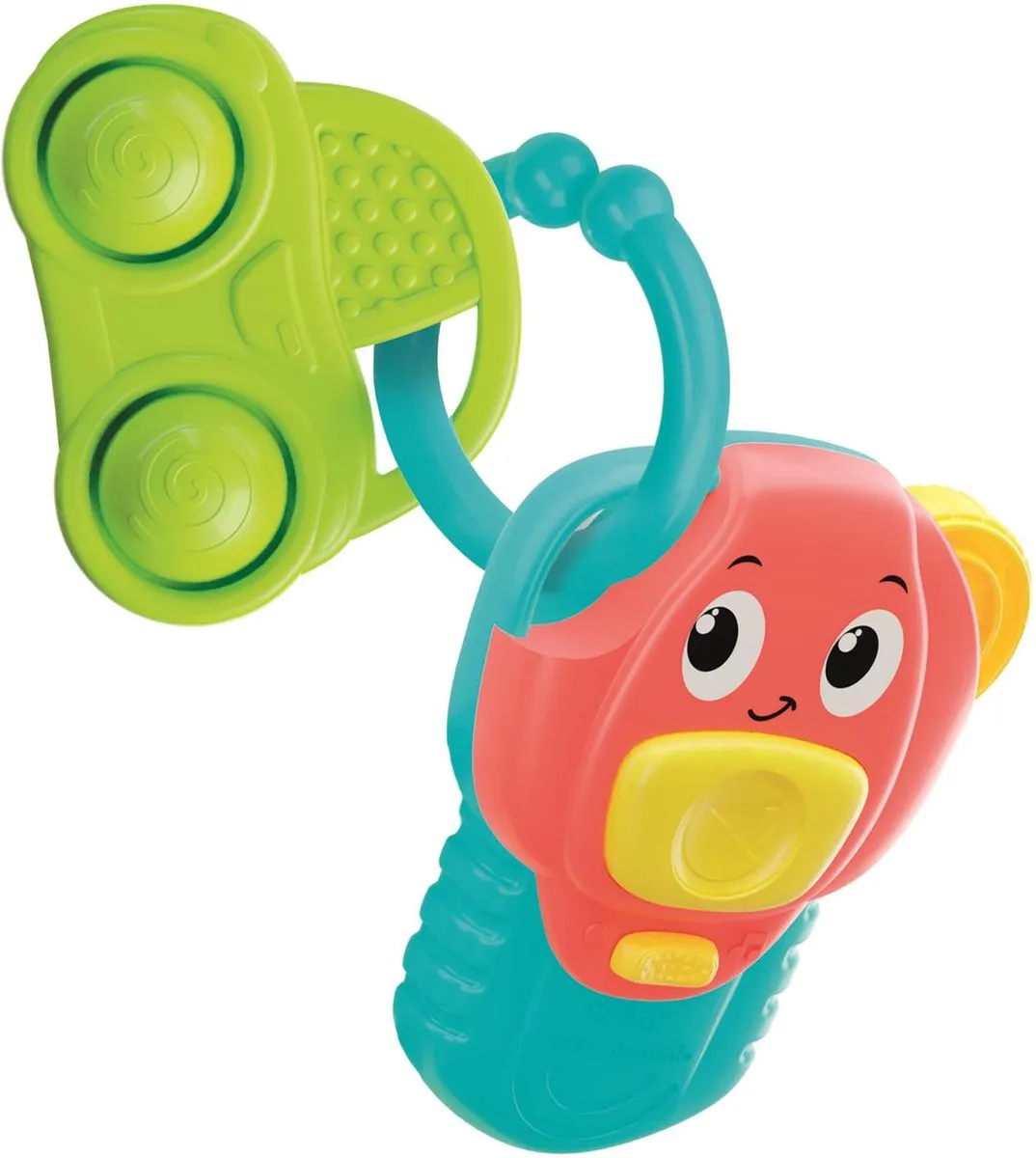 Clementoni Bijtbare Sleutelhanger - Met geluid - Multi kleuren