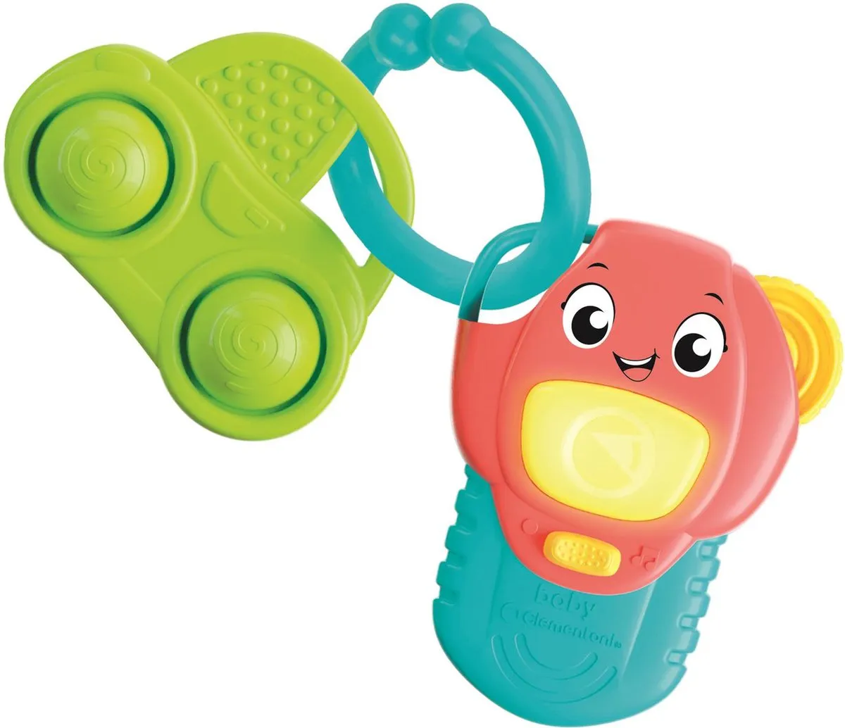 Clementoni Bijtbare Sleutelhanger - Met geluid - Multi kleuren
