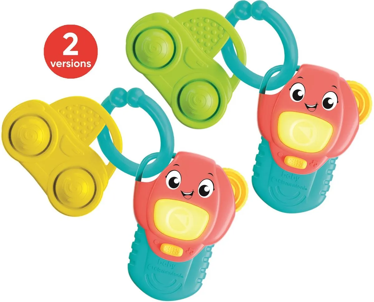 Clementoni Bijtbare Sleutelhanger - Met geluid - Multi kleuren