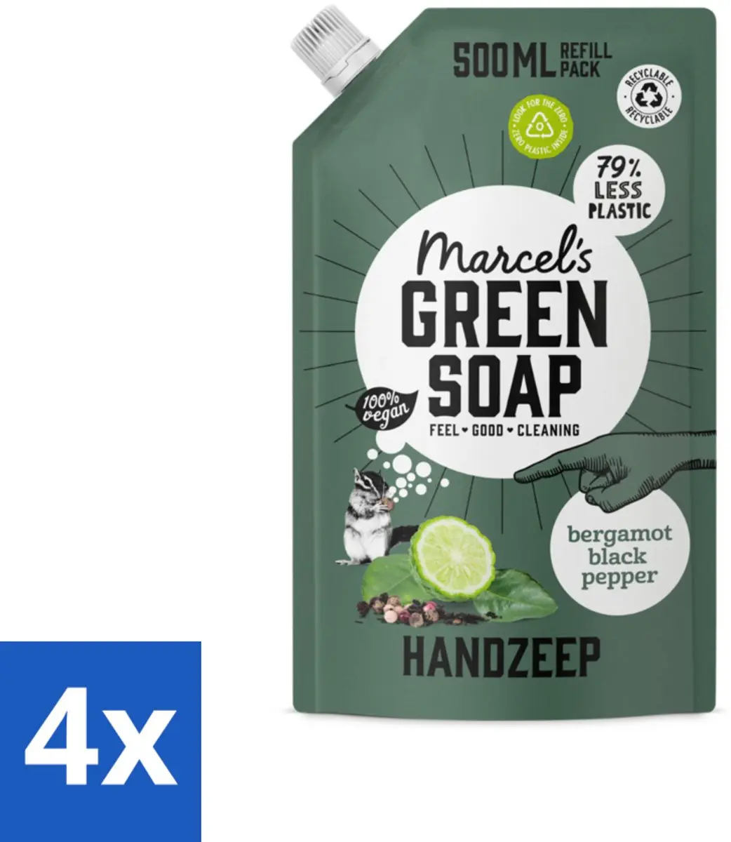 Marcel's Green Soap Handzeep Bergamot & Black Pepper 360ml